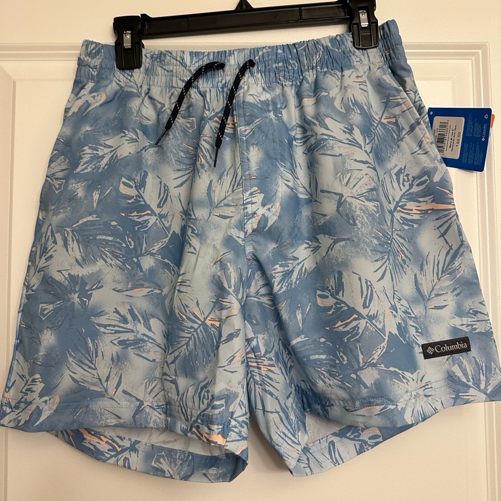 Columbia Summertime Stretch, printed Men's Blue Shorts